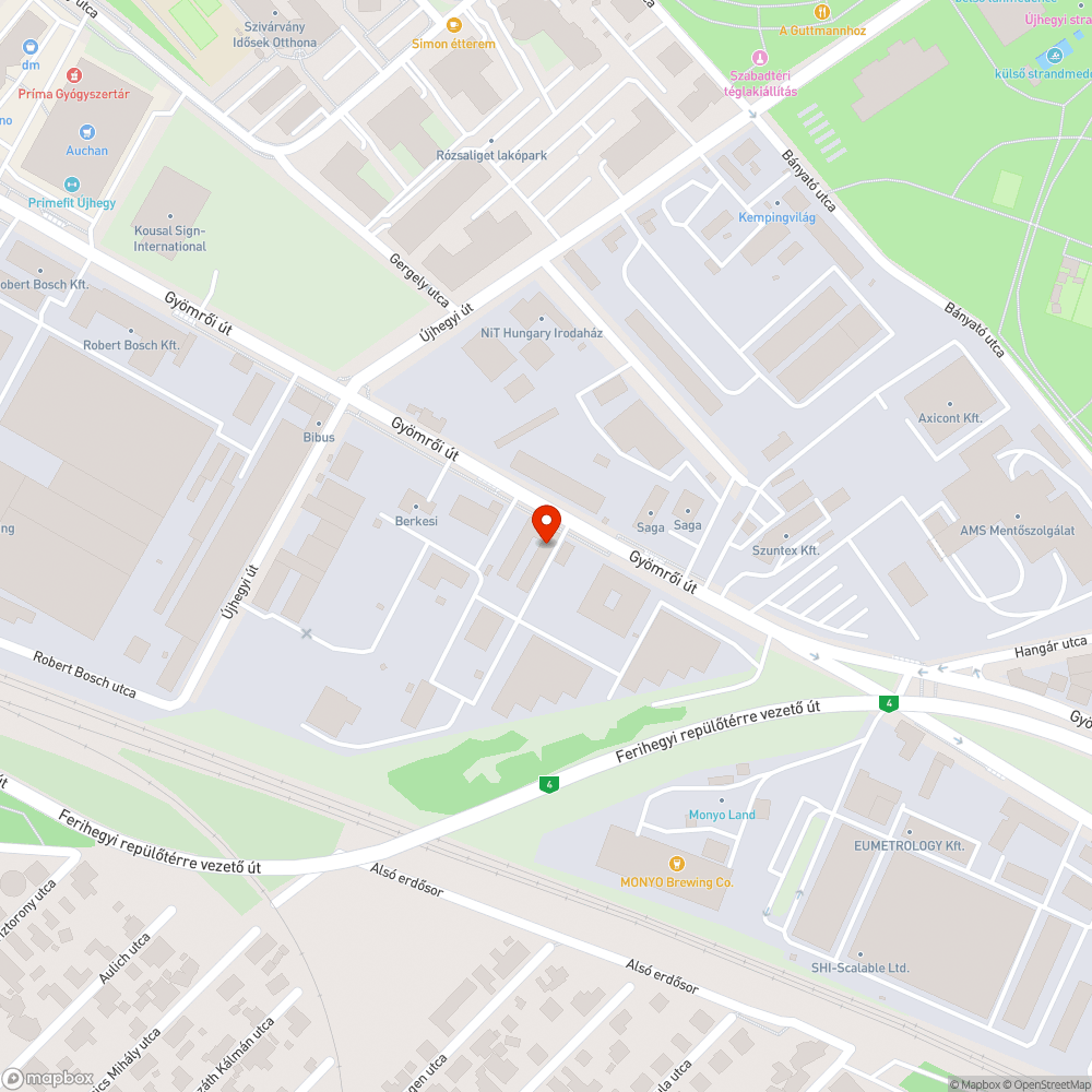 Elsüllyedt közmű bejelentés helye