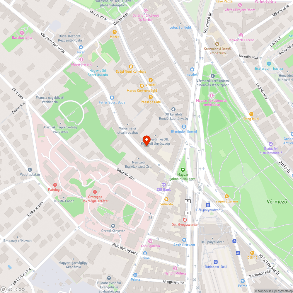 Járdán parkolás bejelentés helye