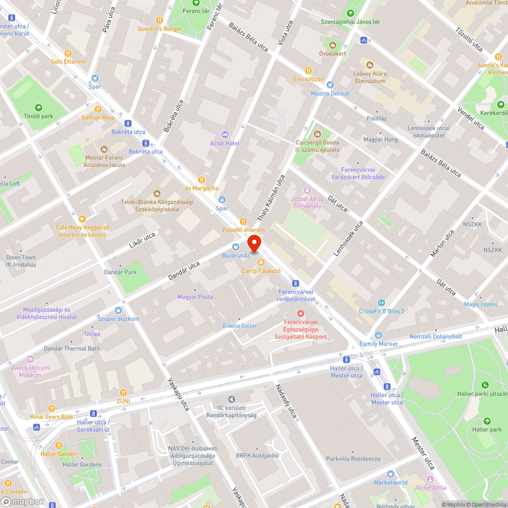 Szemét bejelentés helye