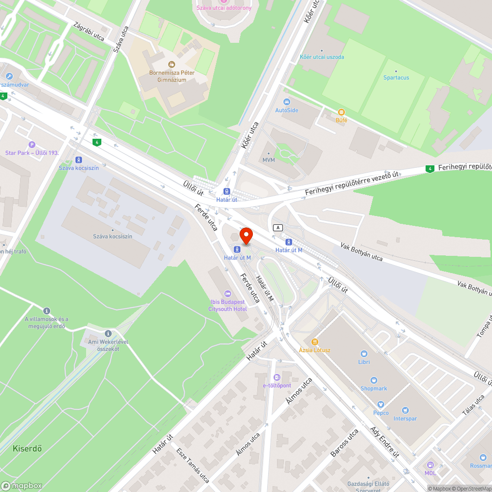 Szemetes terület bejelentés helye