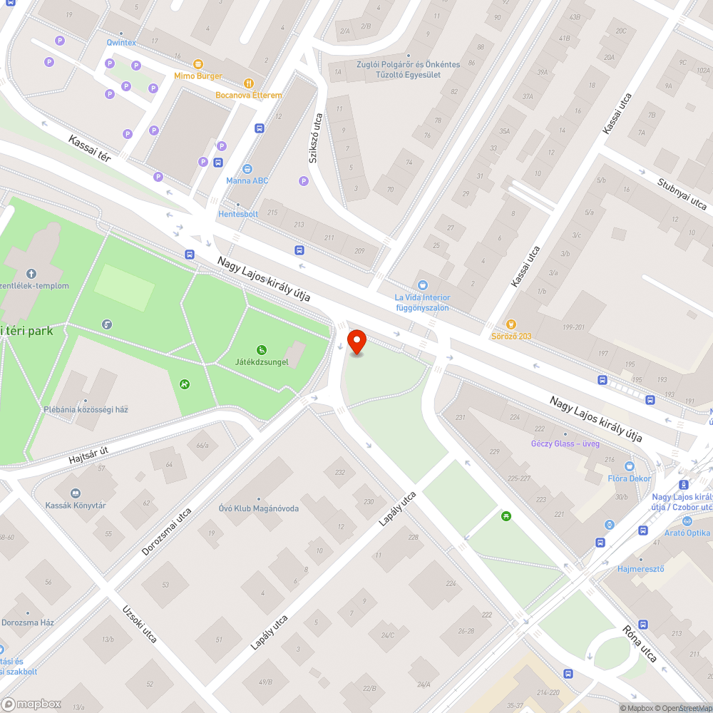 Szemetes, eldugult csatornalefolyó bejelentés helye