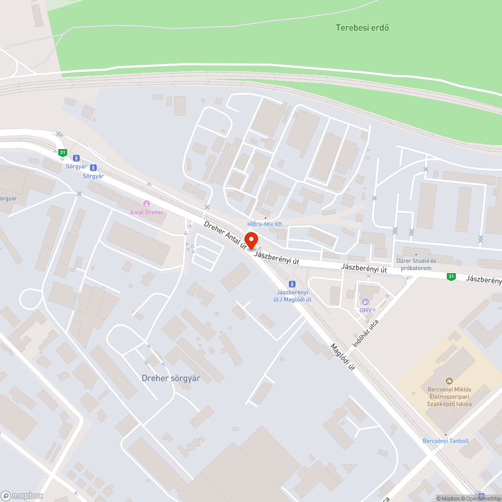 Nehezen látható lámpa a zebránál bejelentés helye