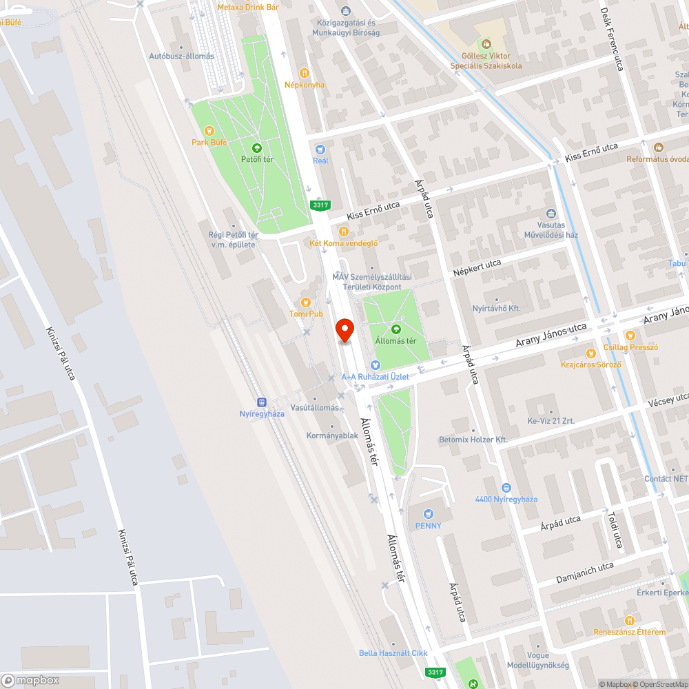 Szemetes városrész bejelentés helye