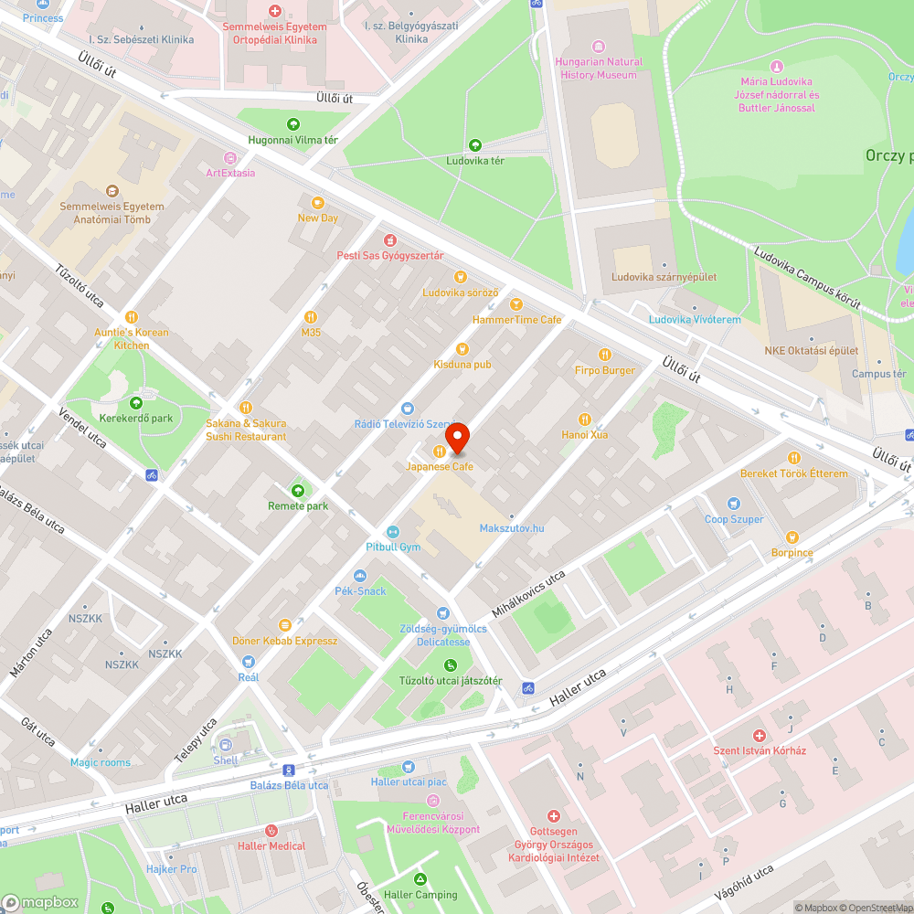 Kátyú bejelentés helye