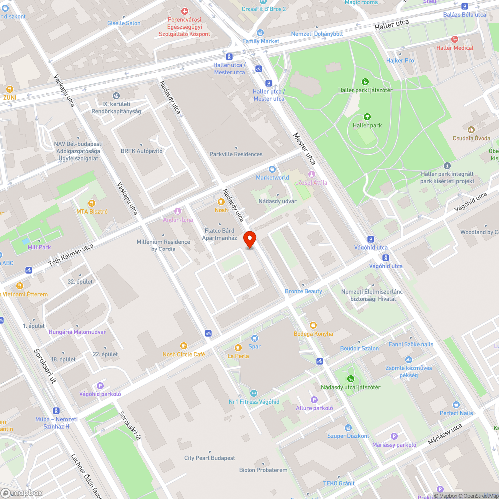 Bevasarlókocsi a járdán tele szeméttel bejelentés helye