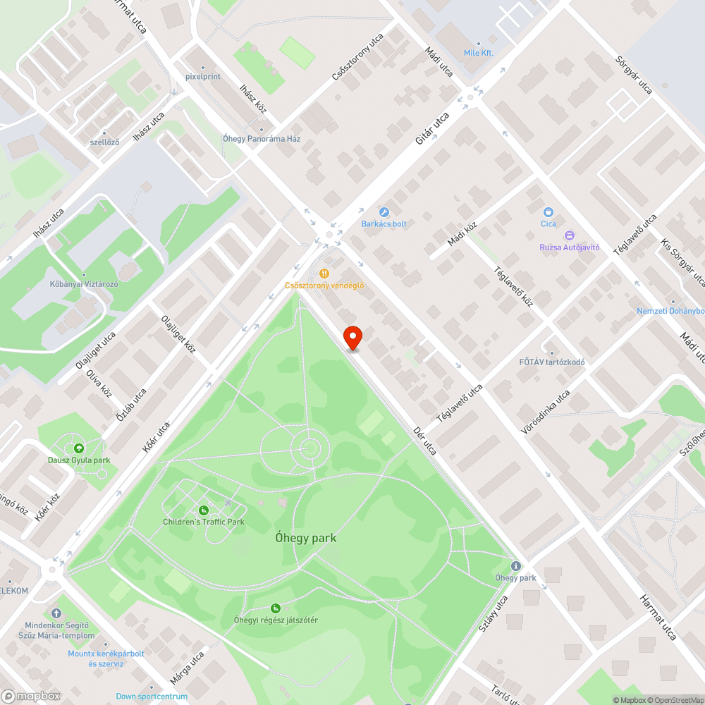 Közterületen tárolt Peugeot roncsautó bejelentés helye