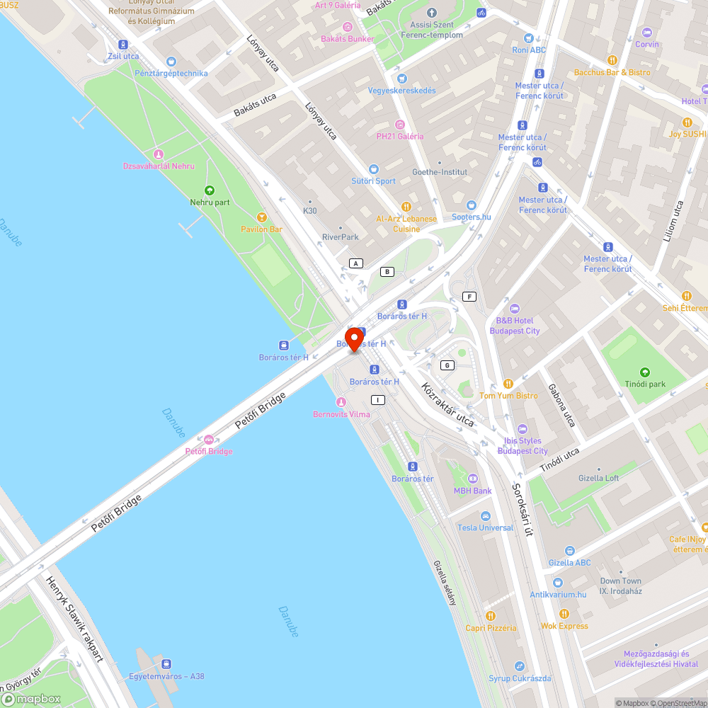 Eldugult csatornaösszefolyó bejelentés helye