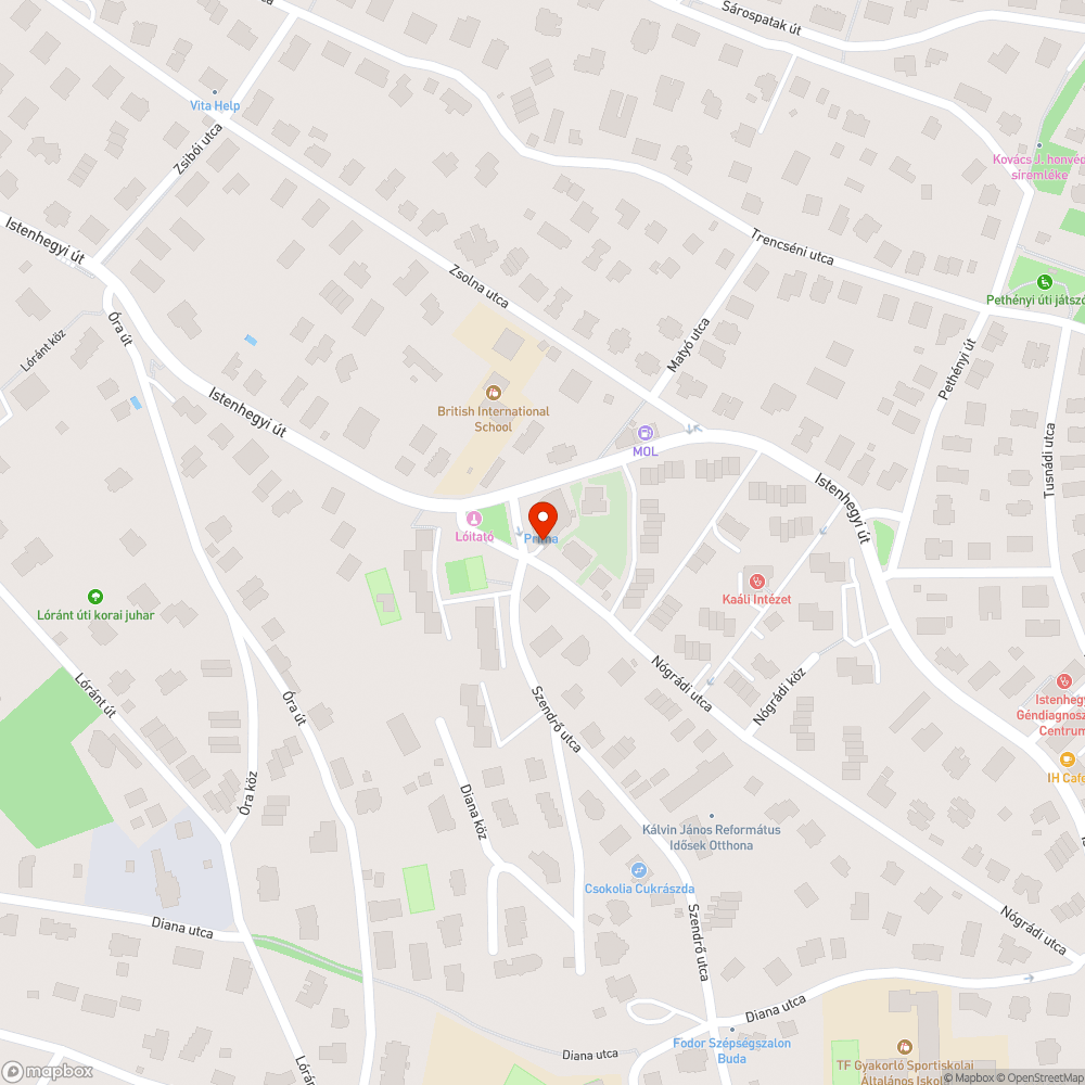 Elhagyott autó bejelentés helye