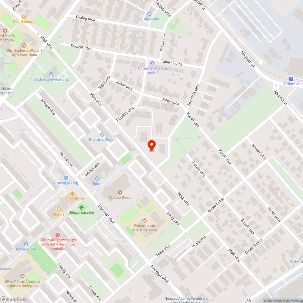 Nem működő köztéri világítótest bejelentés helye