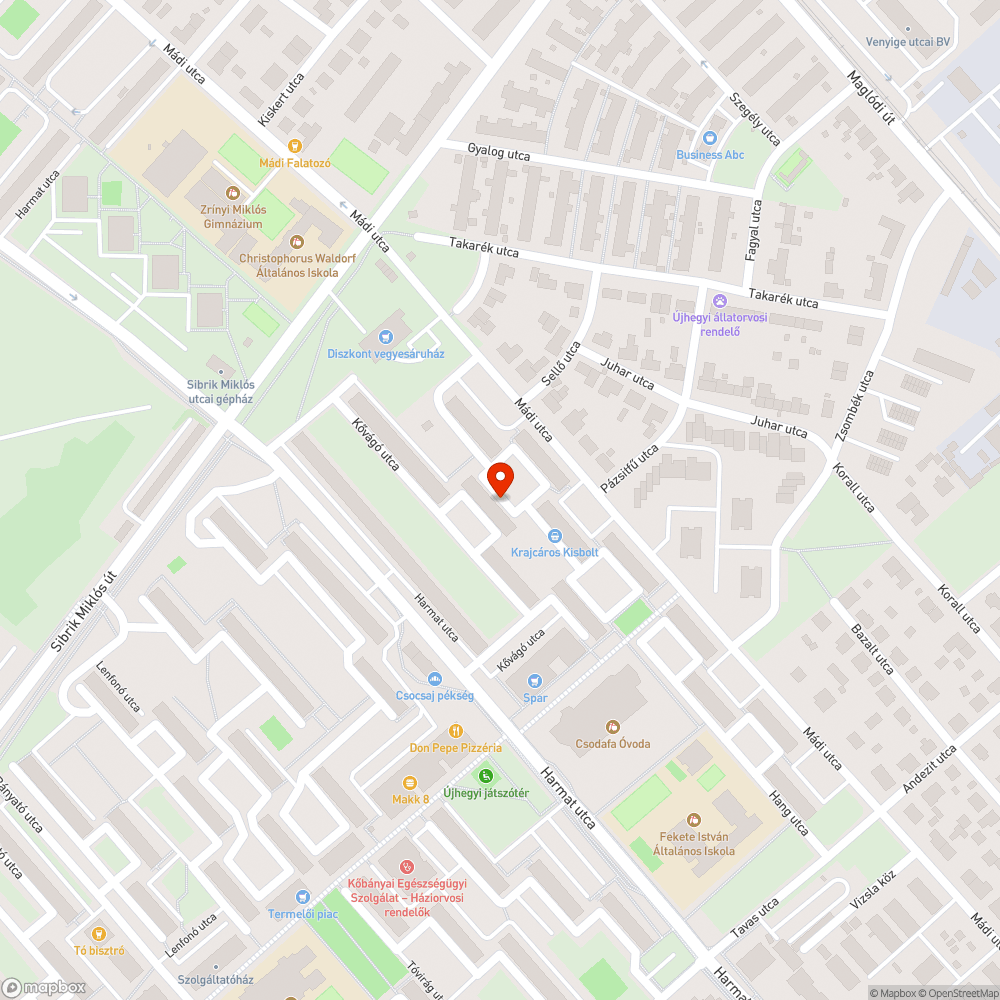 Nagyméretű letört faág bejelentés helye