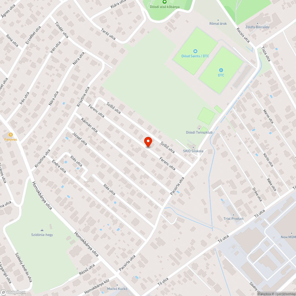 Aszfalt beszakadás az út közepén bejelentés helye