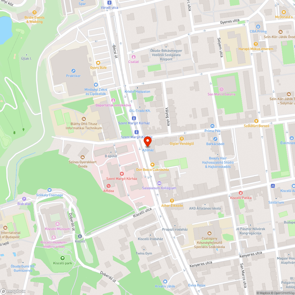 Megdőlt tábla bejelentés helye