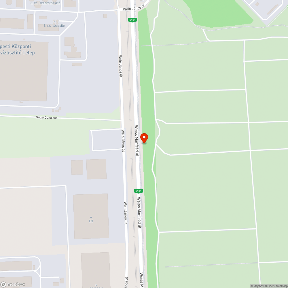 Weiss Manfréd út parlagfű bejelentés helye