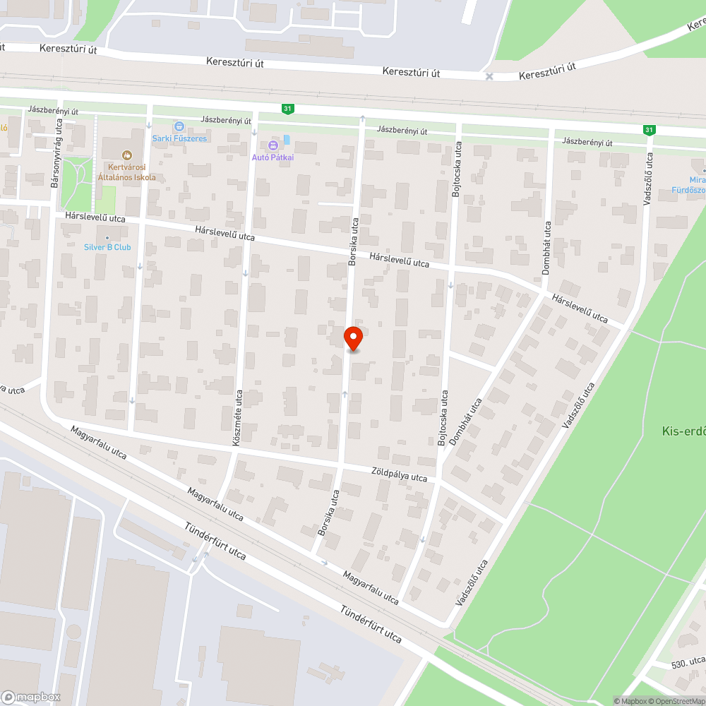 Forgalomból kivont Daewoo személyautó közterületen bejelentés helye