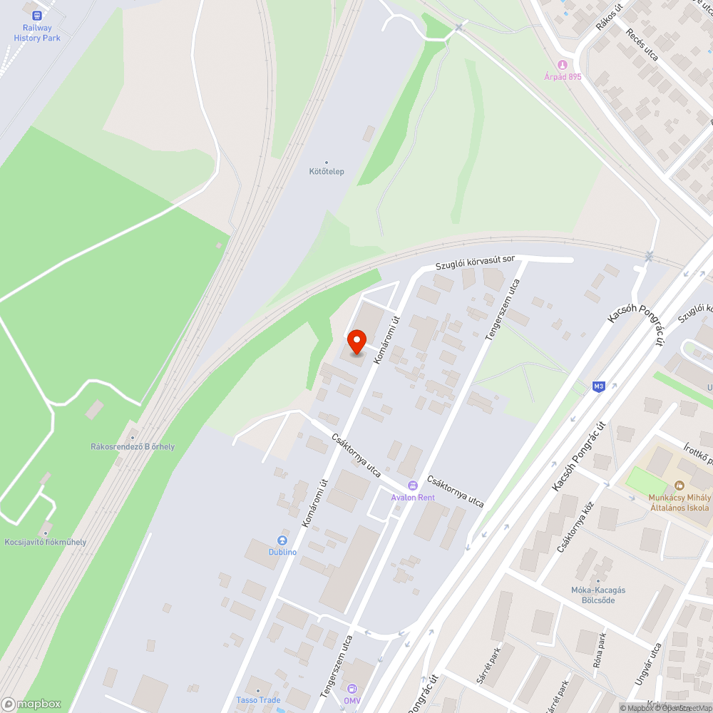 Elhagyott jármű bejelentés helye