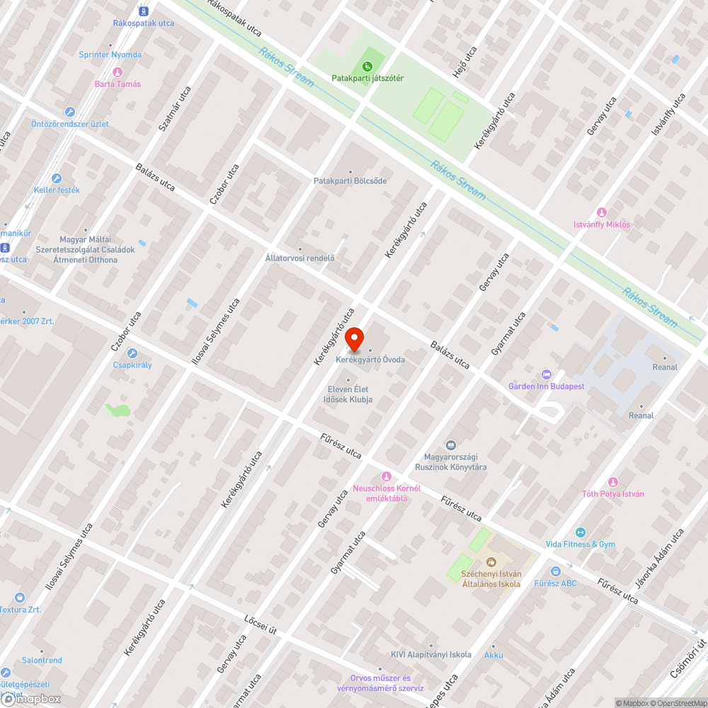 Elhagyott jármű bejelentés helye