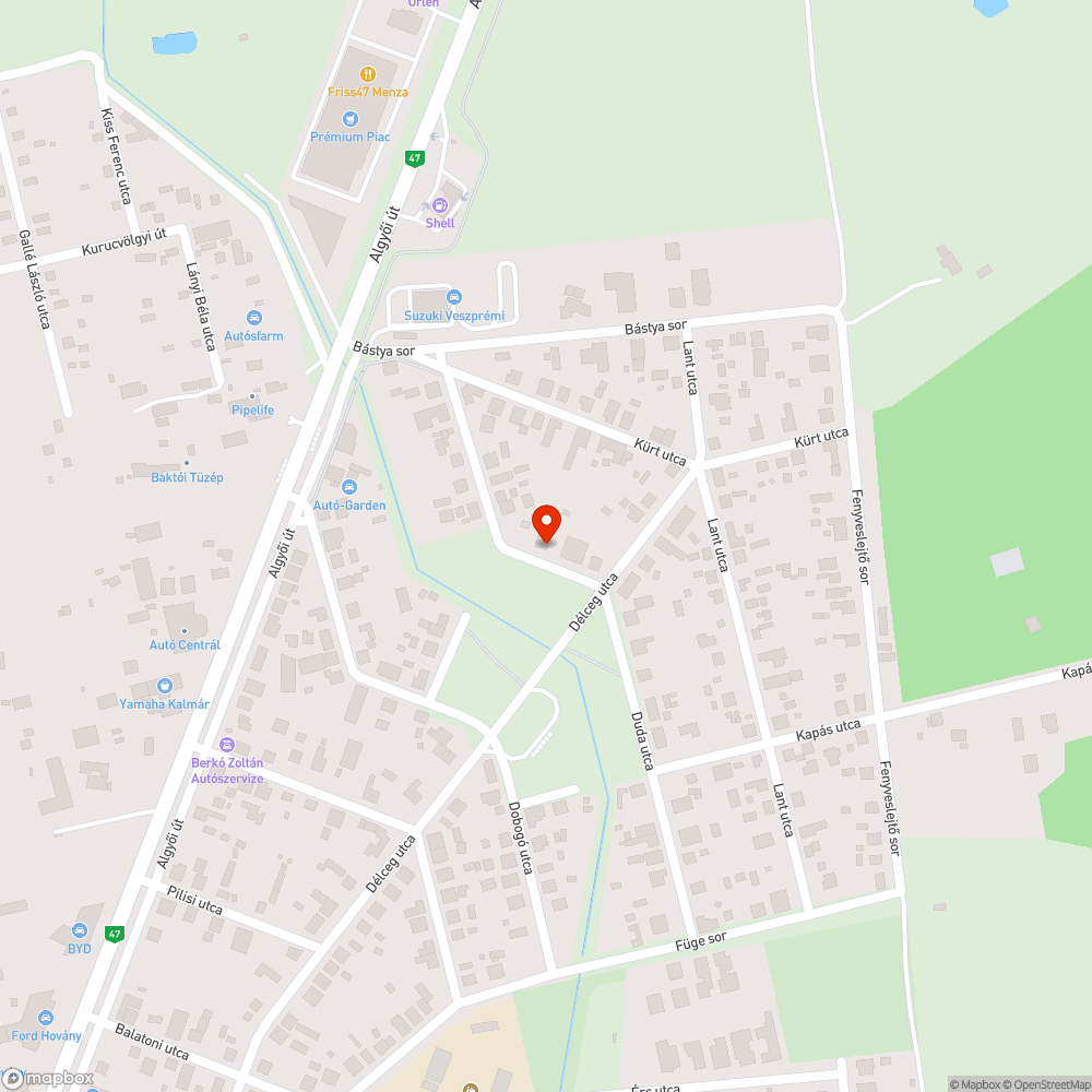 Igen régóta elhagyott gépjármű, zöld területen bejelentés helye