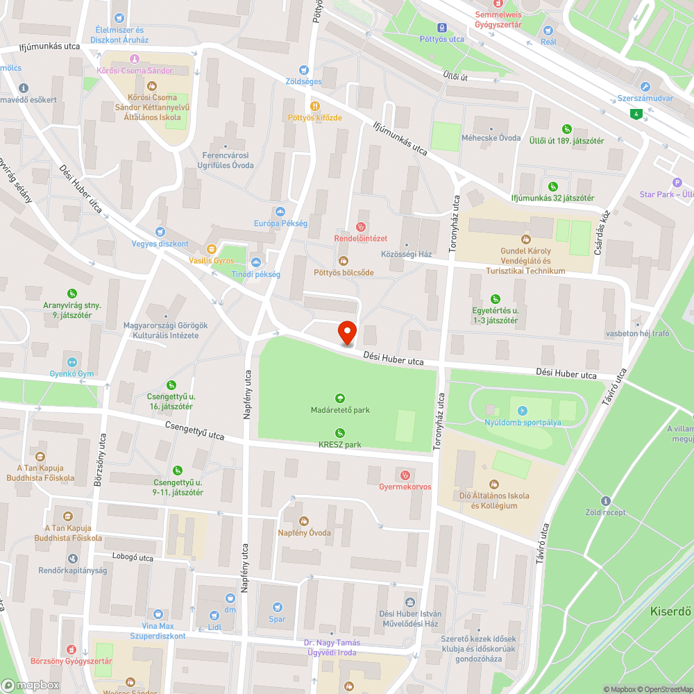 Botlásveszélyes fedlap bejelentés helye