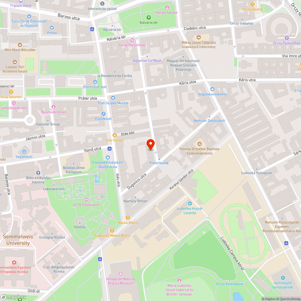 Megsüllyedt útburkolat bejelentés helye