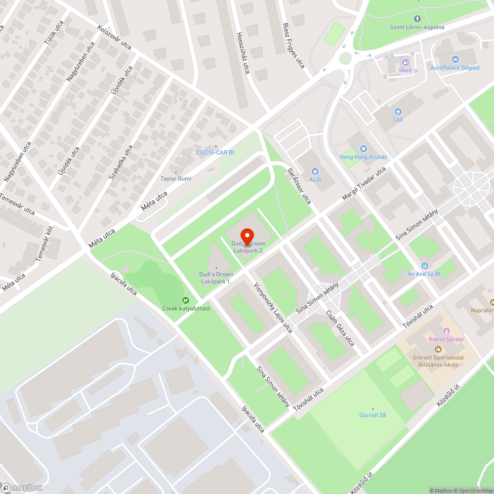 Lakópark szemete a szabadban tárolva. bejelentés helye