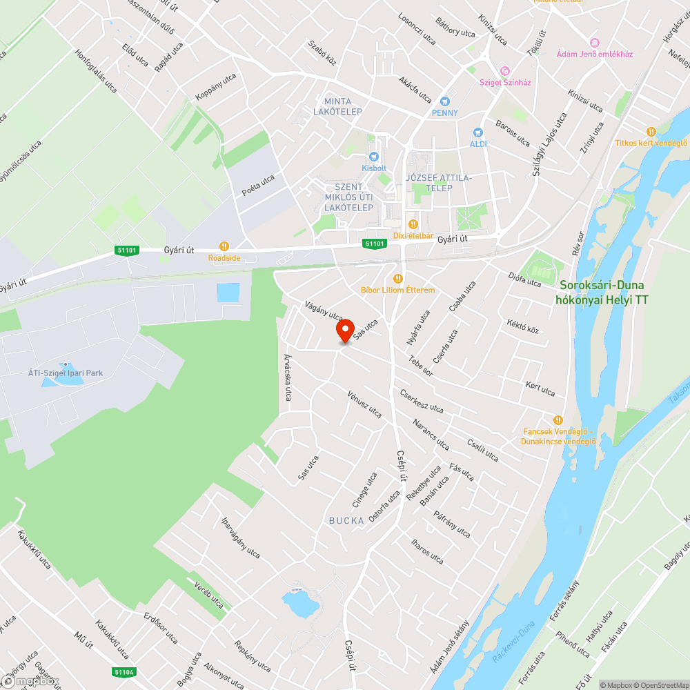 Kátyús útszakasz bejelentés helye