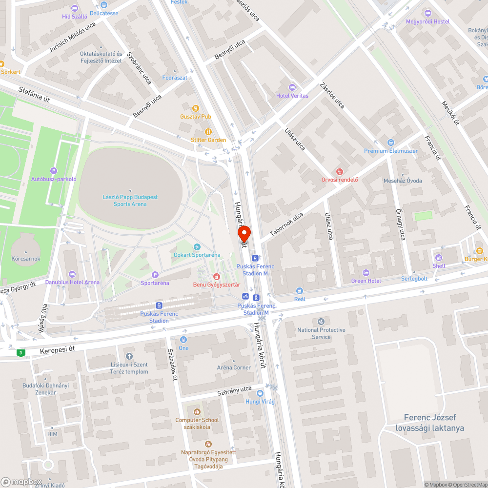 Megsüllyedt vízmű bejelentés helye