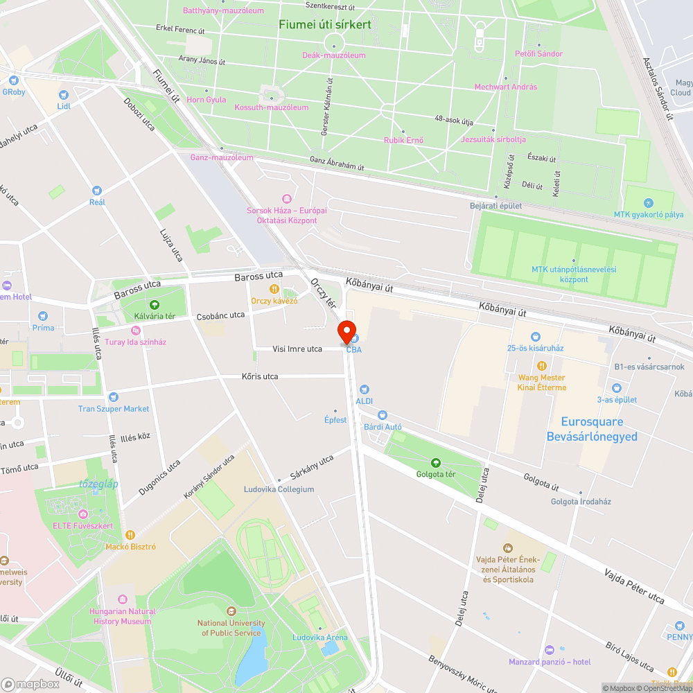 Szemetes az Orczy út bejelentés helye