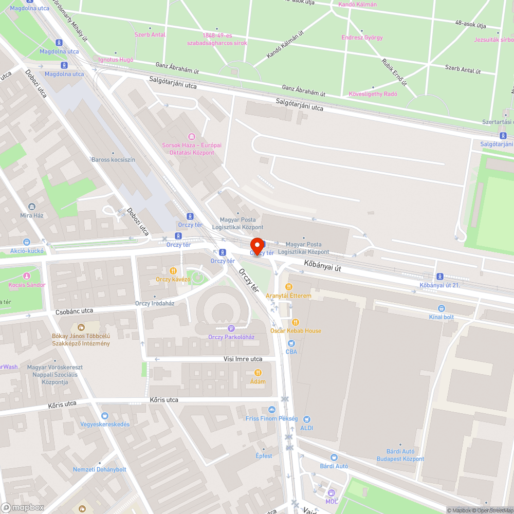 Embernagyságú gaz az Orczy téren bejelentés helye