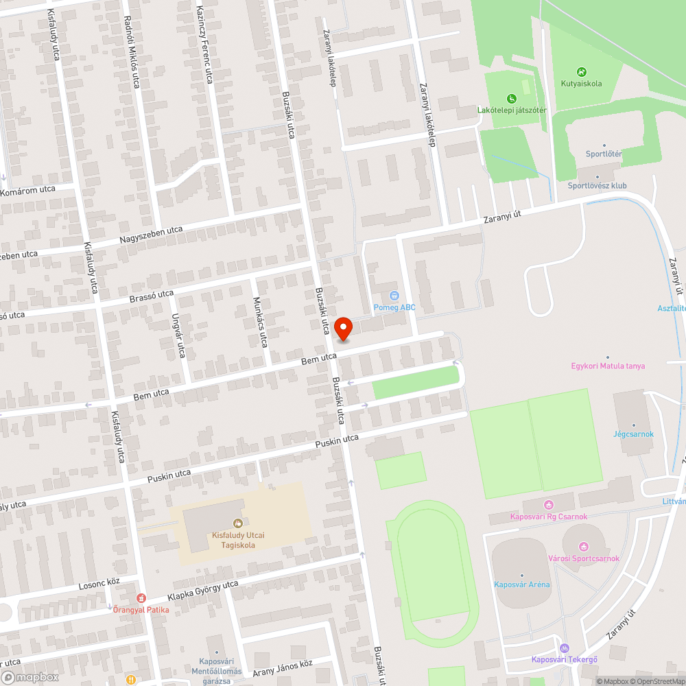 Elhagyott autó bejelentés helye