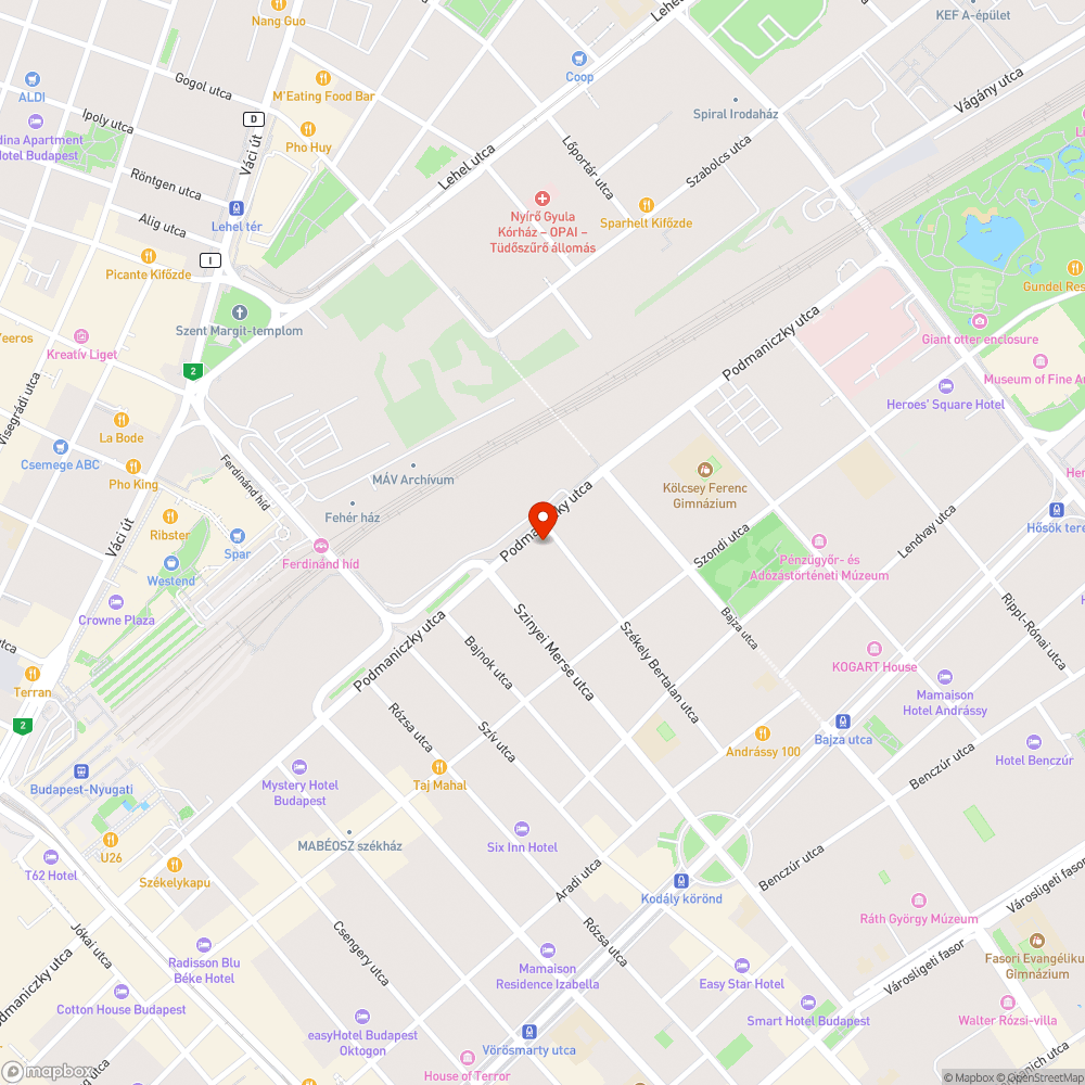 UPC fedél bejelentés helye