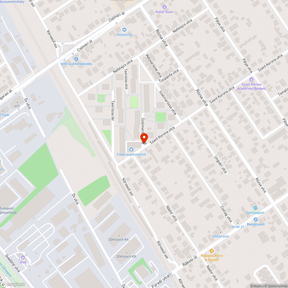 Közterületen kivont autó parkol bejelentés helye