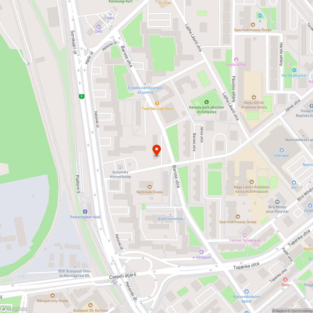 Üres oszlop bejelentés helye