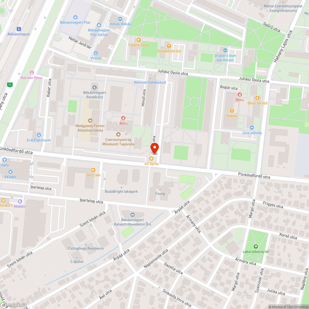 Kátyú bejelentés helye