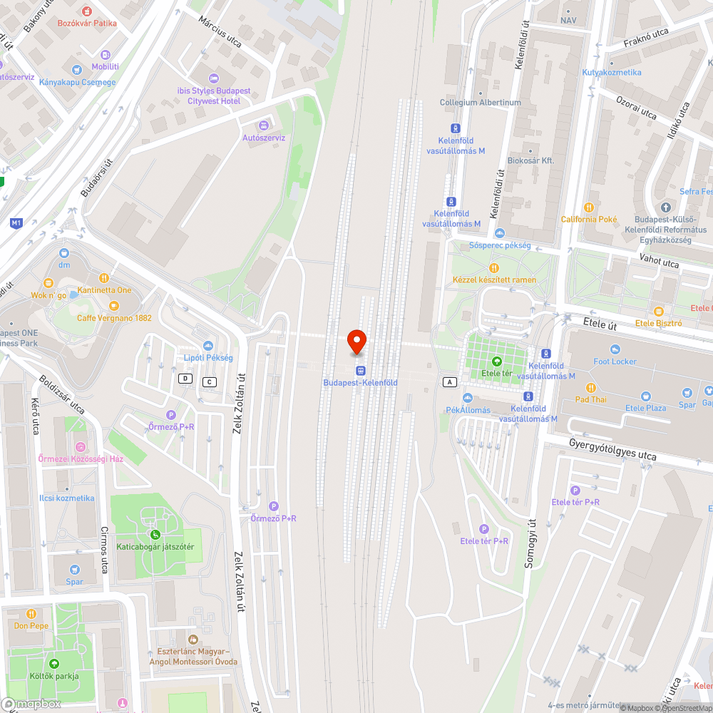 Nem karban tartott állomás bejelentés helye