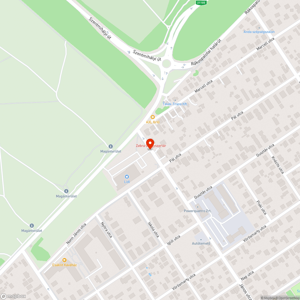 Megdöntött közlekedési tábla tartó oszlop bejelentés helye