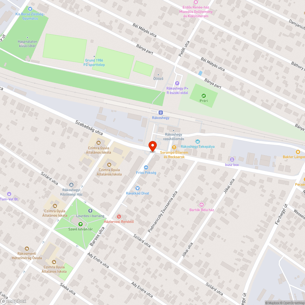 Járda bejelentés helye