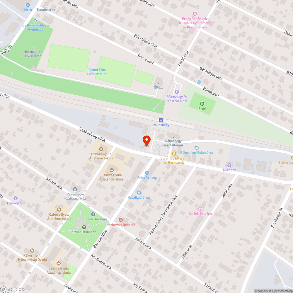 Rámpa bejelentés helye