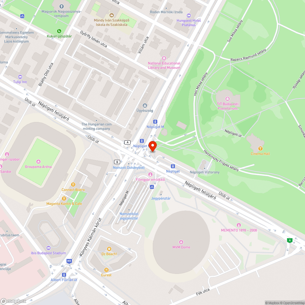 Taktilis sáv hiánya bejelentés helye