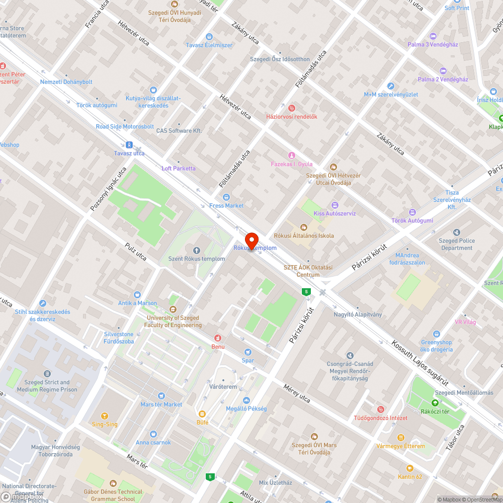 Kiszáradt fa bejelentés helye