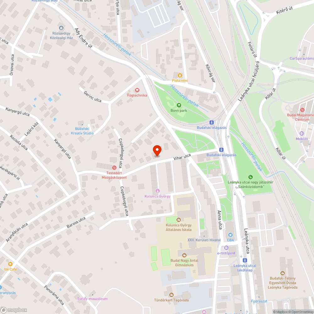 Hiányzó közvilágítás bejelentés helye