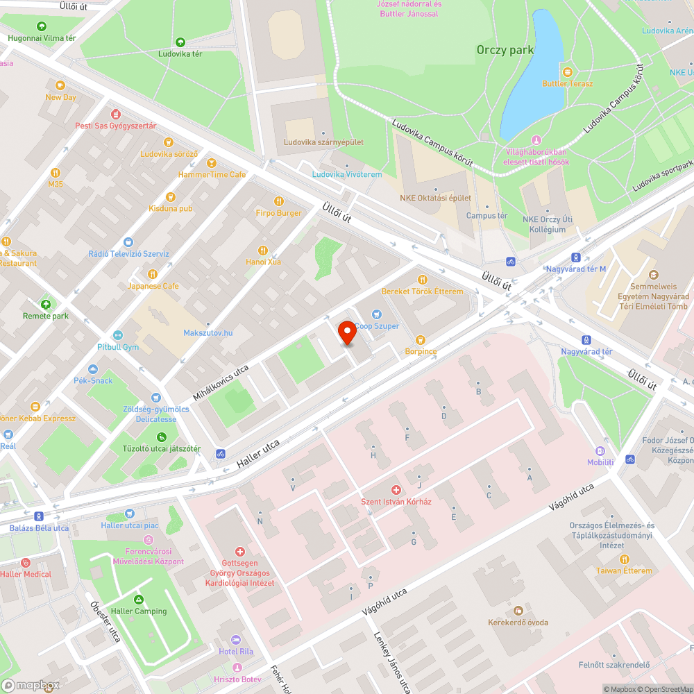 Nagy mennyiségű törött üveg az úttesten bejelentés helye