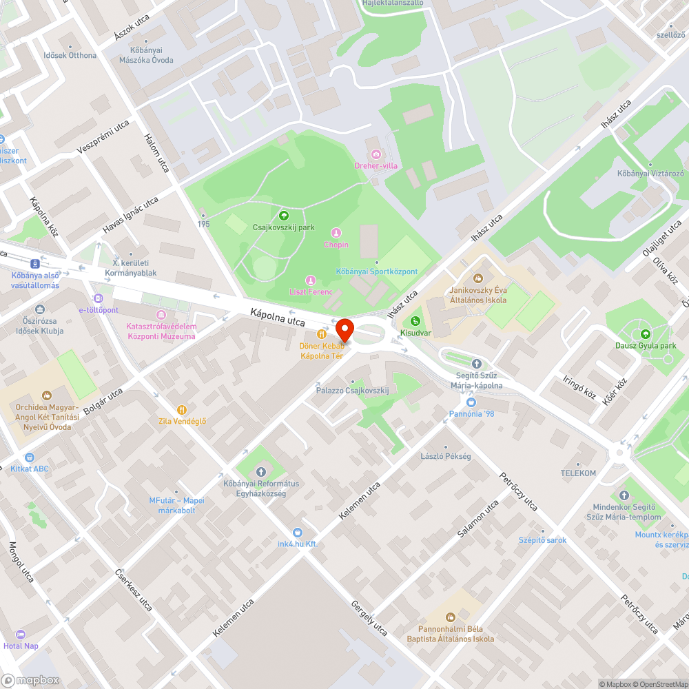 Kerékpárparkoló hiánya bejelentés helye