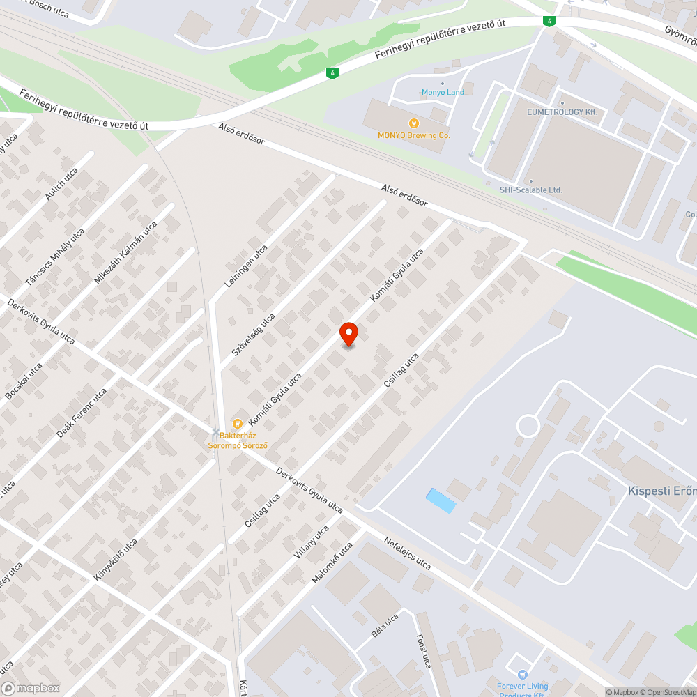 kátyú bejelentés helye