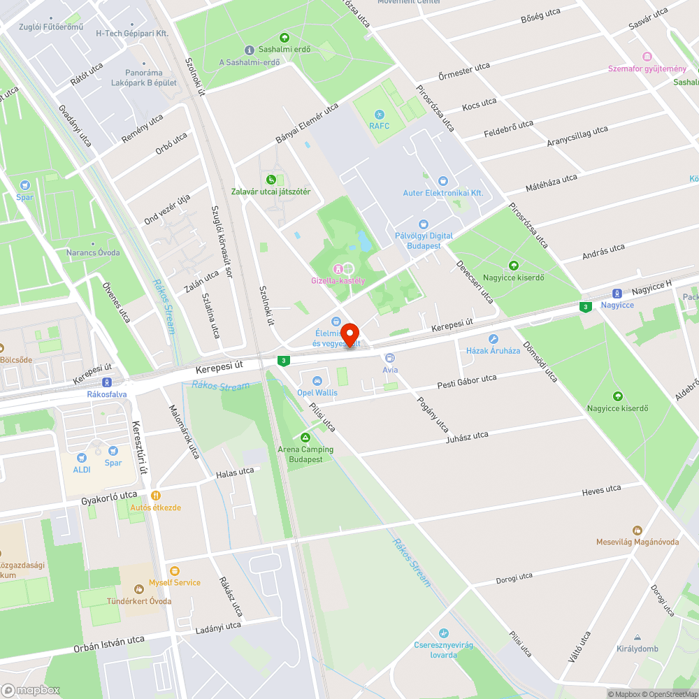 Hányás a megállóban bejelentés helye