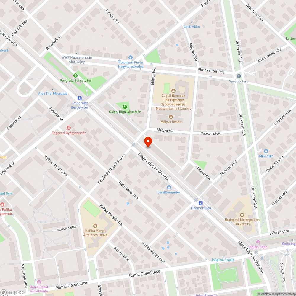 Elhagyott autó bejelentés helye