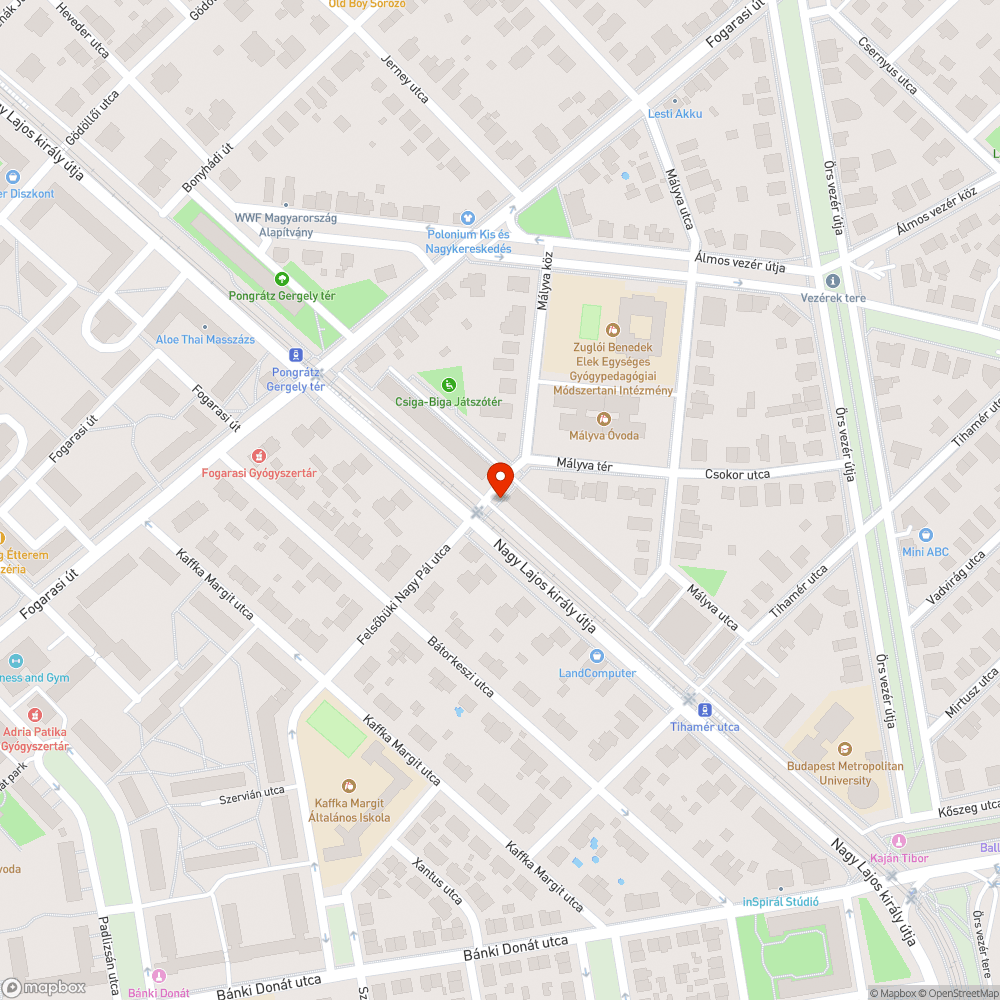 Graffitis közműszekrény bejelentés helye