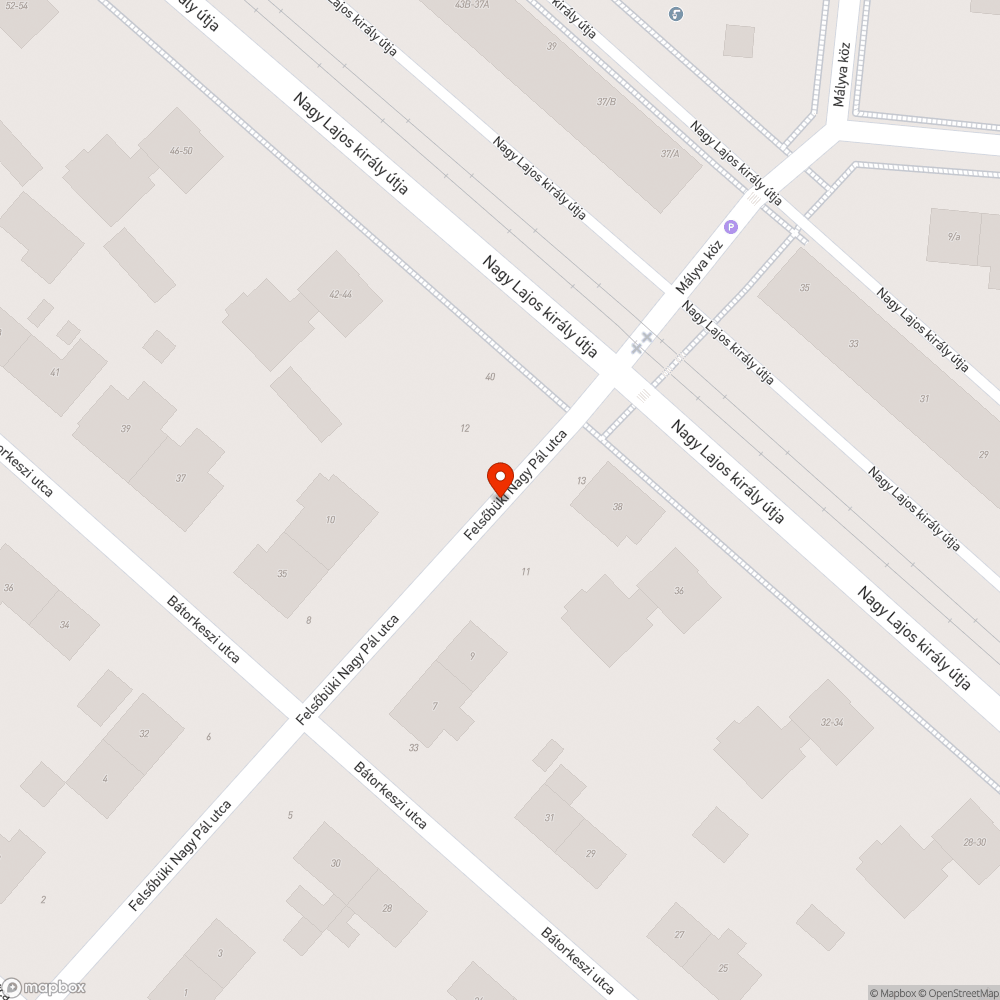 Kátyú bejelentés helye