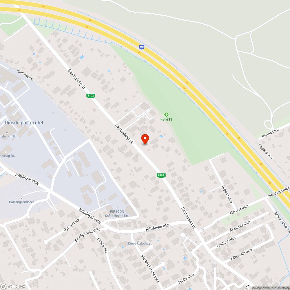 Régóta megoldatlan kátyú bejelentés helye