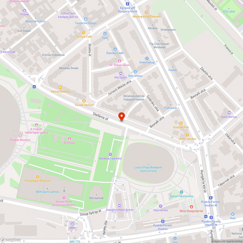 Hányásszagú pocsolya bejelentés helye