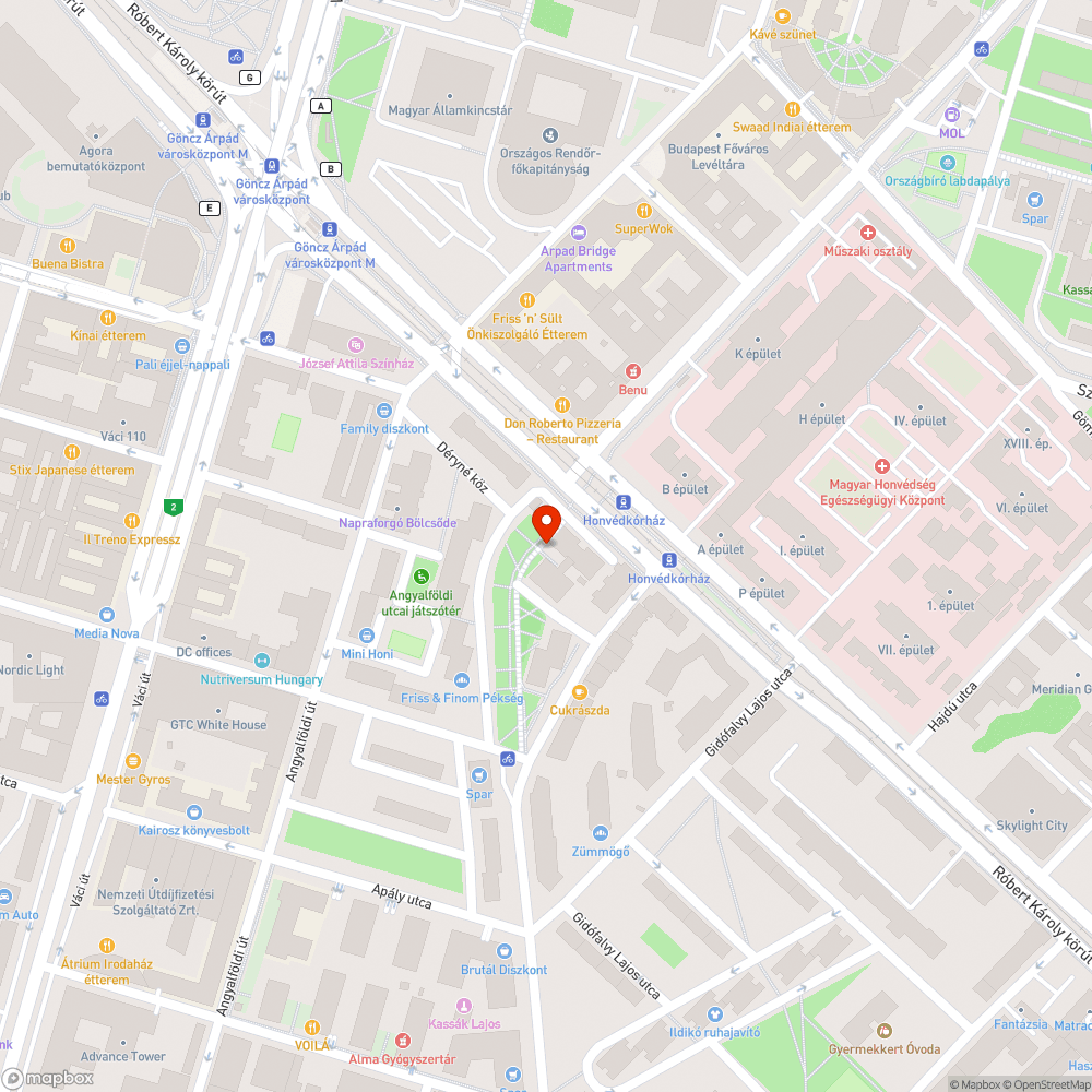 A parkoló autók elfoglalják a járdát bejelentés helye